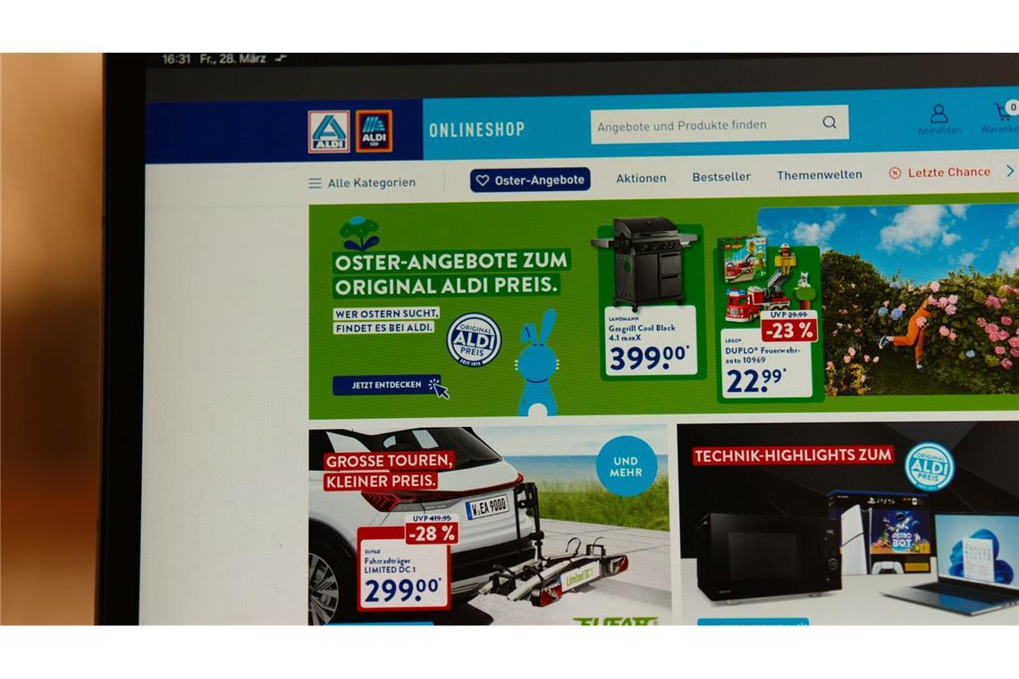 Aldi stellt Onlineshop ein Der Aldi-Onlineshop wurde 2021 gegründet.