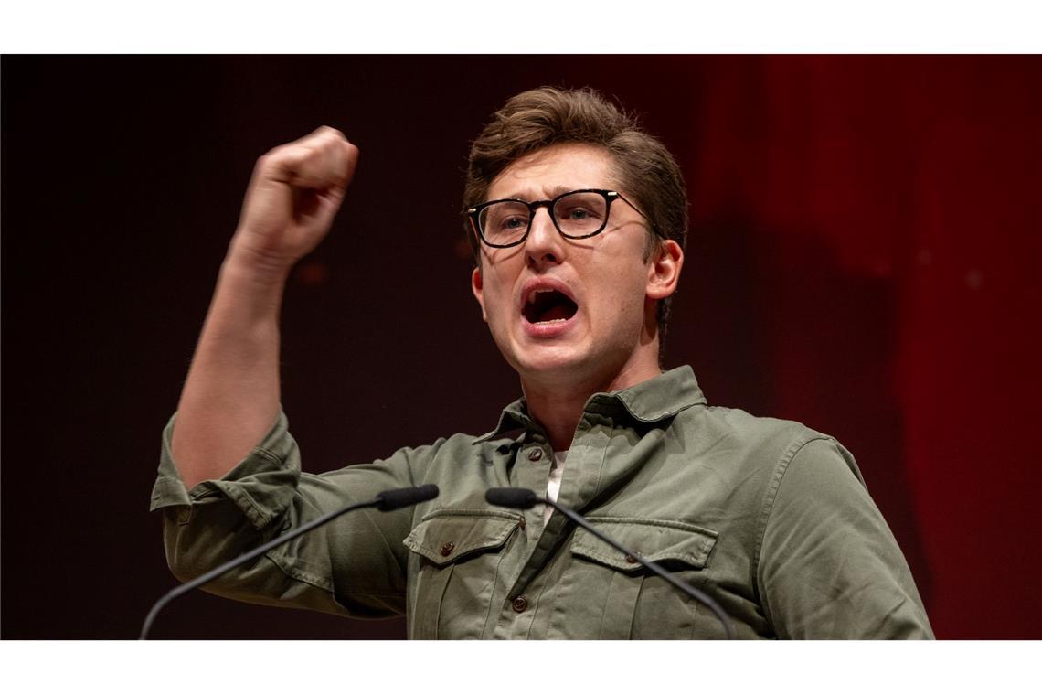 Der alte und neue Juso-Chef hielt eine engagierte Rede.