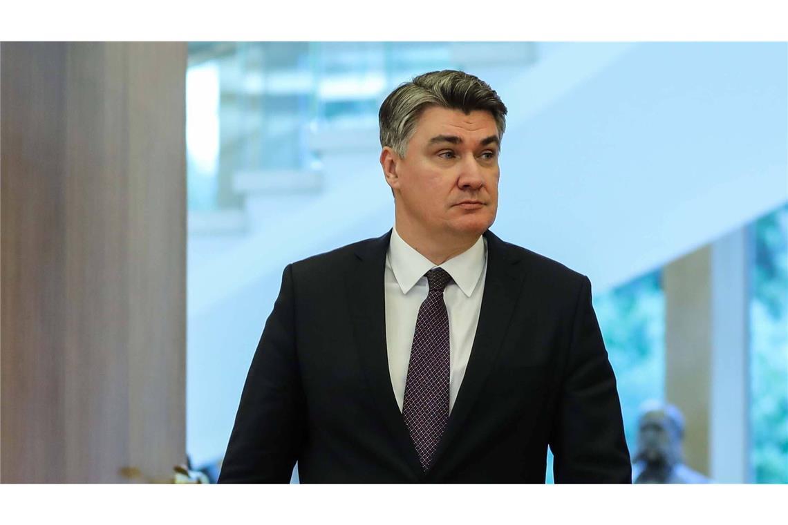 Kroatiens Staatschef vor der Wiederwahl Der amtierende Präsident Zoran Milanovic verfehlte in der ersten Wahlrunde Ende Dezember 2024 knapp die direkte Wiederwahl.
