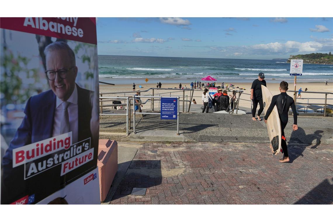 Trumps langer Schatten: Australier wählen neues Parlament Der amtierende Premierminister Anthony Albanese lag in Umfragen vorn.