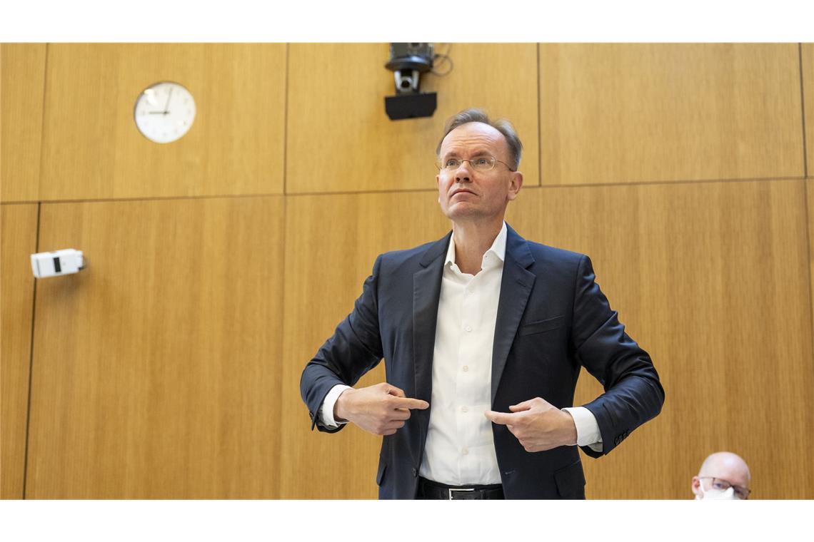 Wirecard-Prozess: Schwarzer Tag für Markus Braun Der angeklagte frühere Vorstandschef von Wirecard, Markus Braun im Gerichtssaal.