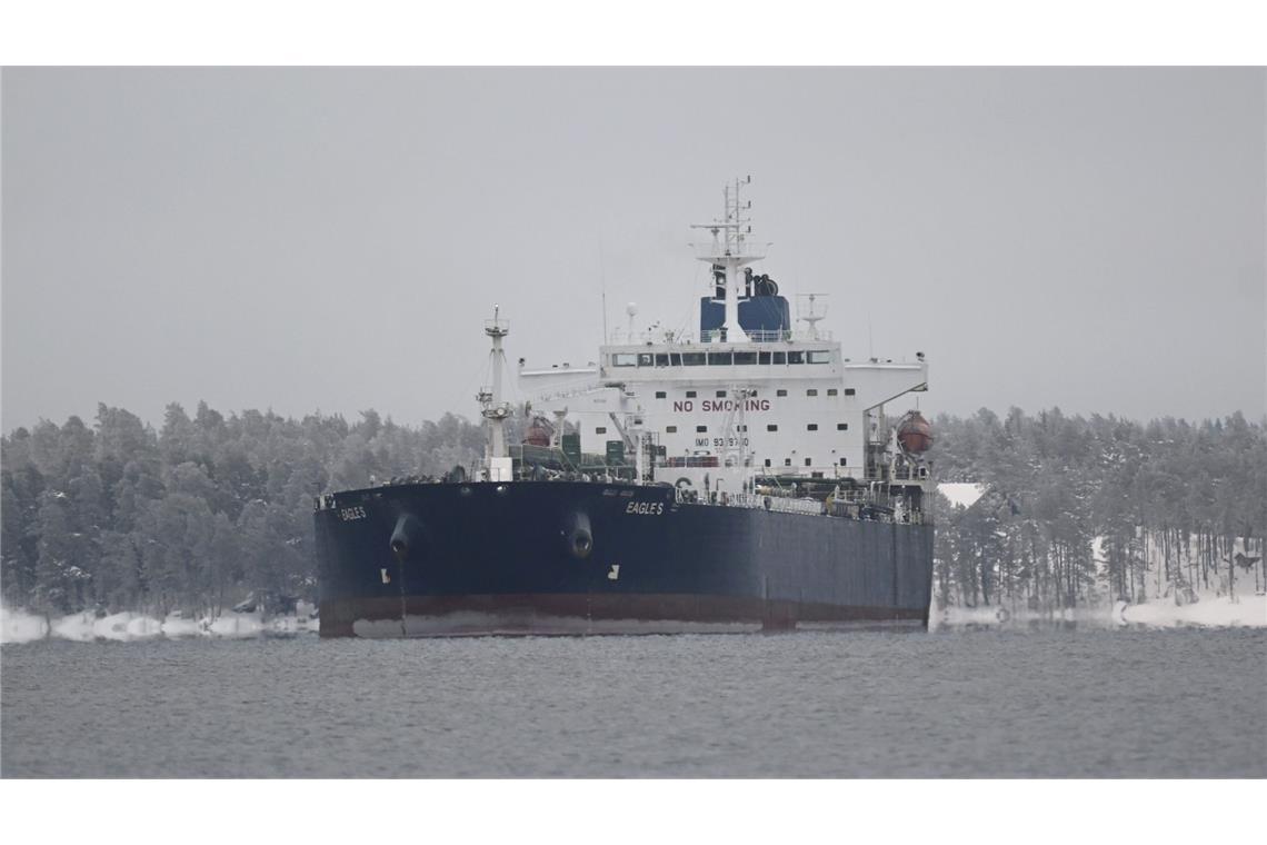 Der auf den Cookinseln registrierte Öltanker Eagle S wird der russischen Schattenflotte zugerechnet. (Archivbild)
