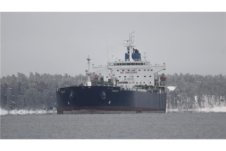 Der auf den Cookinseln registrierte Öltanker Eagle S wird der russischen Schattenflotte zugerechnet. (Archivbild)