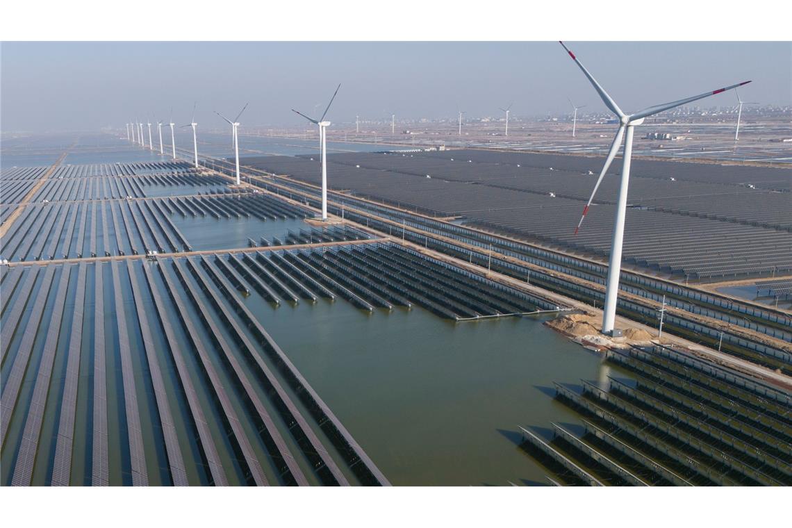 Kein Wendepunkt beim Verbrennen von Öl, Gas und Kohle Der Ausbau der erneuerbaren Energien schreitet in China rasant voran. (Archivbild)