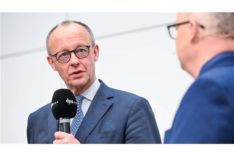 Der Ausgang der Landtagswahlen im Herbst? Derzeit sei ihm anderes wichtiger, sagt Merz.