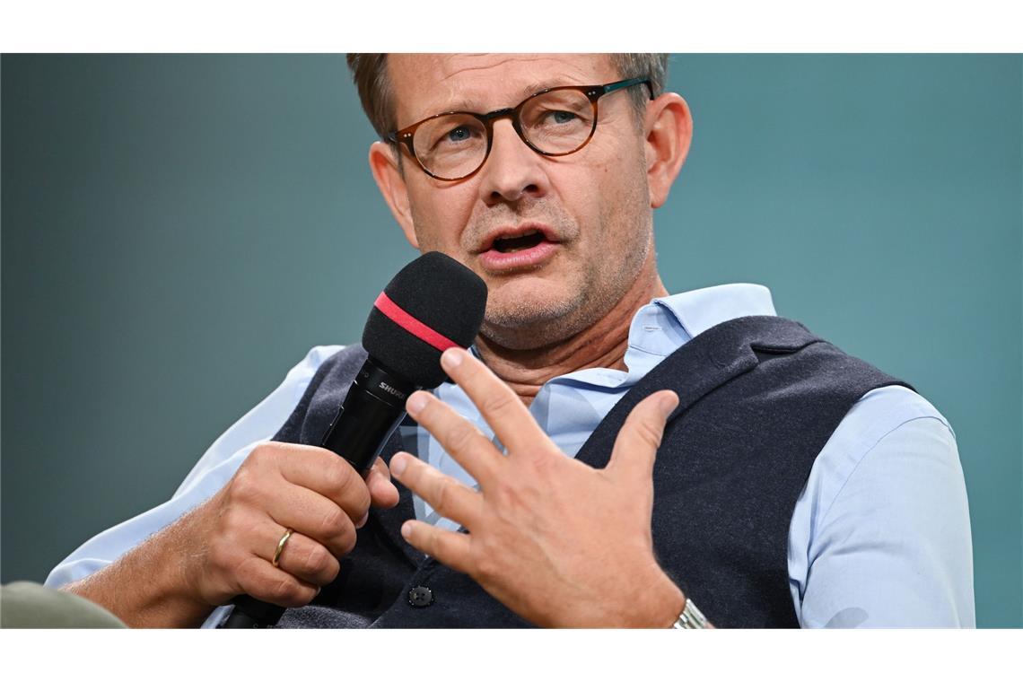 Der Autor auf der Frankfurter Buchmesse. (Archivbild)