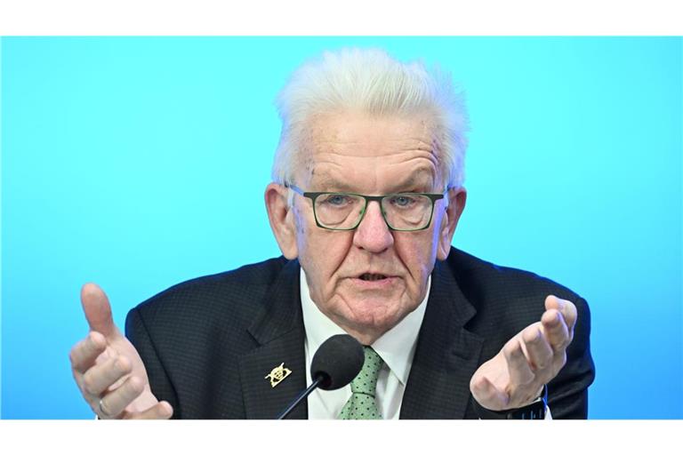 Der baden-württembergische Ministerpräsident Winfried Kretschmann