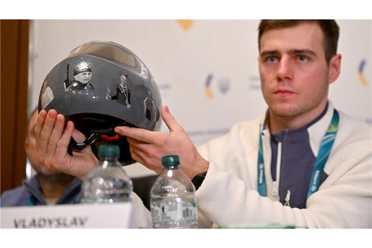Der bei Olympia wegen seines Skeleton-Helmes ausgeschlossene Ukrainer Wladislaw Heraskewytsch ruft zu aktivem Protest bei den Paralympics auf. (Archivbild)