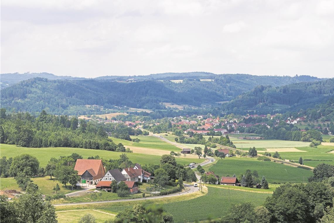Drei Fornsbacher Vertreter für Murrhardt Der Blick auf Fornsbach von der Schanze aus. Die Bürger sollten durch die Eingemeindung Unterstützung bei der Infrastruktur bekommen, wuchern konnten sie wiederum mit ihrem Pfund Waldsee und das zugehörige Freizeitgebiet. Archivfoto: J. Fiedler