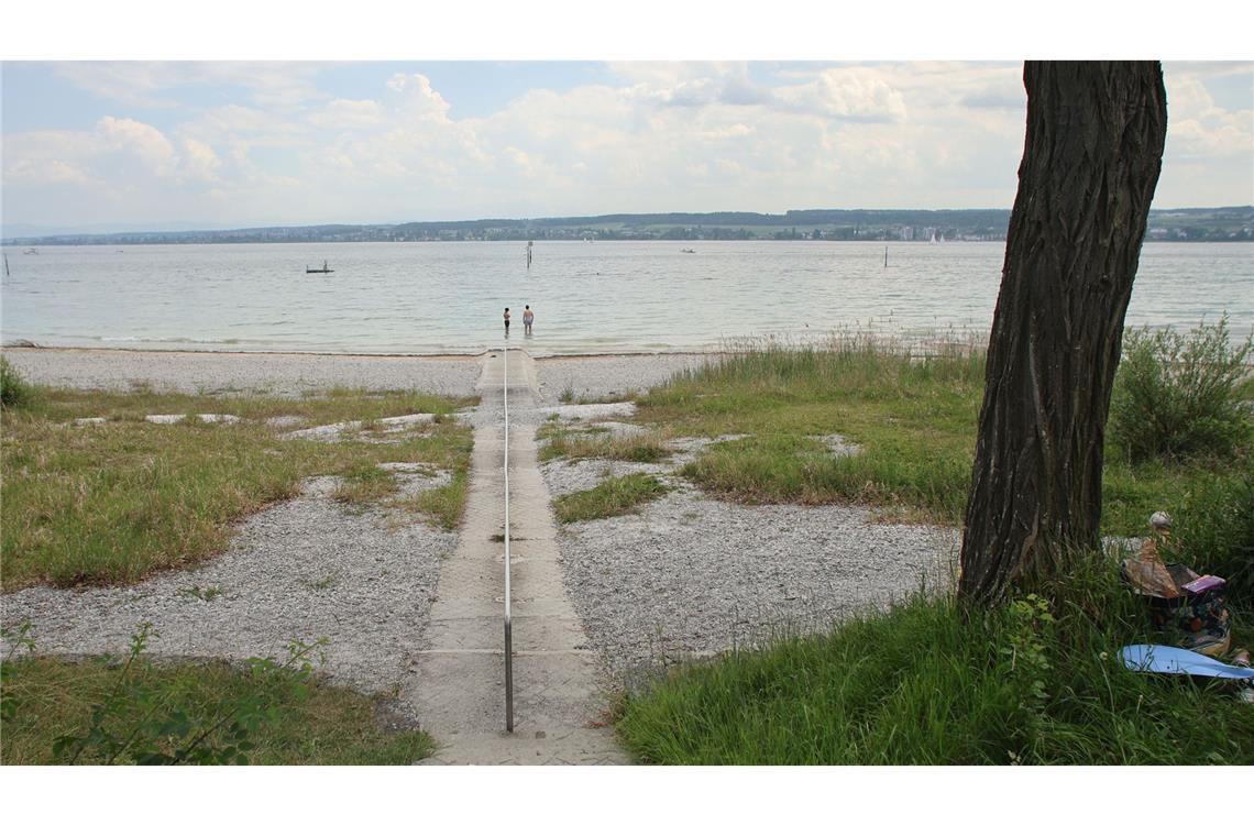 Der Bodensee führt derzeit so wenig Wasser wie selten Ende Mai.