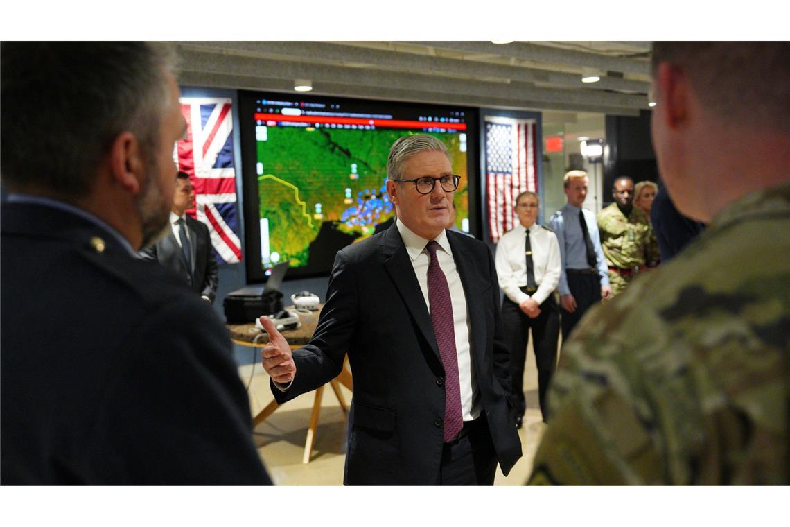 Bilder des Tages Der britische Premierminister Keir Starmer besichtigt den Hauptsitz von Palantir Technologies in Washington.