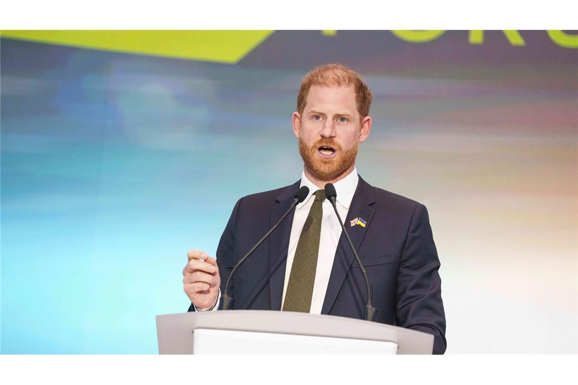 Der britische Prinz Harry war unter anderem bei einem Sicherheitsforum in der ukrainischen Hauptstadt zu Gast.