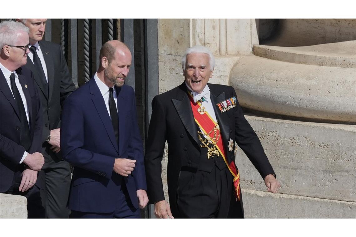 Der britische Prinz William.