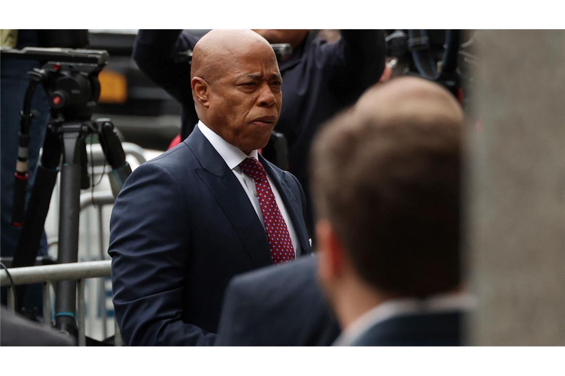 Prozess gegen New Yorks Bürgermeister auf der Kippe Der Bürgermeister, der für seine Wiederwahl antritt, weist die Vorwürfe gegen ihn zurück. (Archivbild)