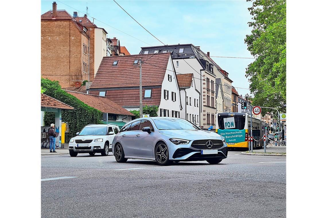 Der BUND fordert, dass die Gablenberger Hauptstraße verkehrsberuhigt wird.