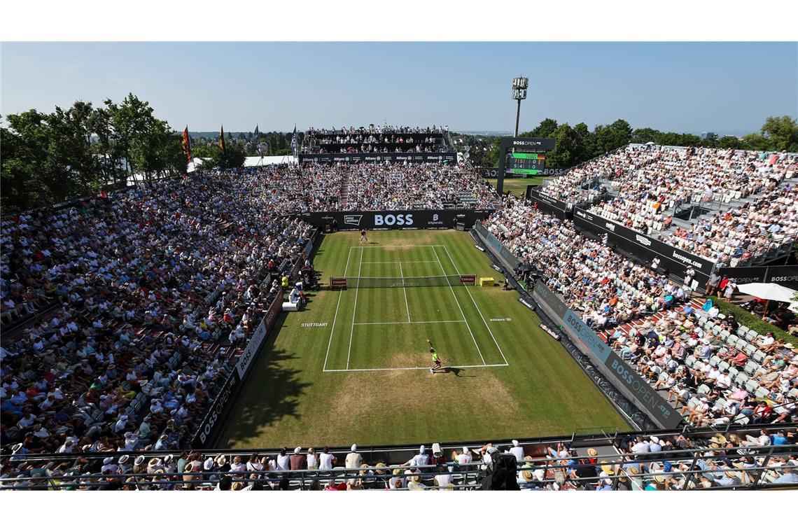 Der Center Court des Turniers auf dem Gelände des TC Weissenhof.