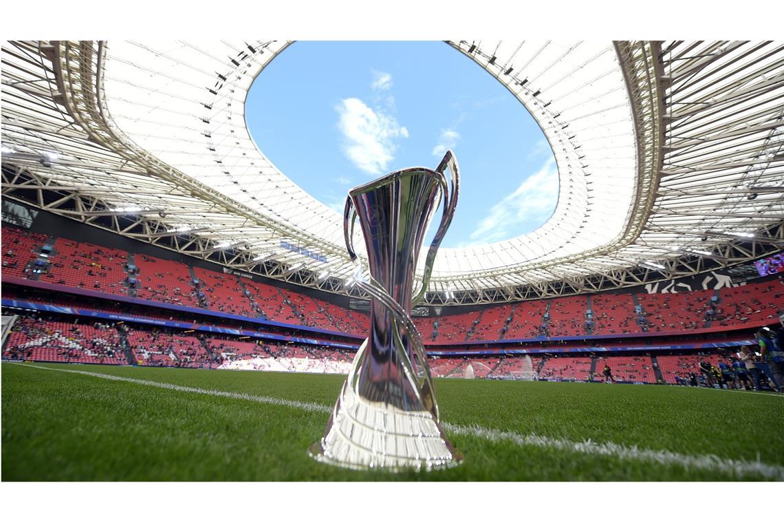 Gestohlene Champions-League-Trophäe wieder da Der Champions-League-Pokal der Fußball-Frauen ist wieder da. (Archivbild)