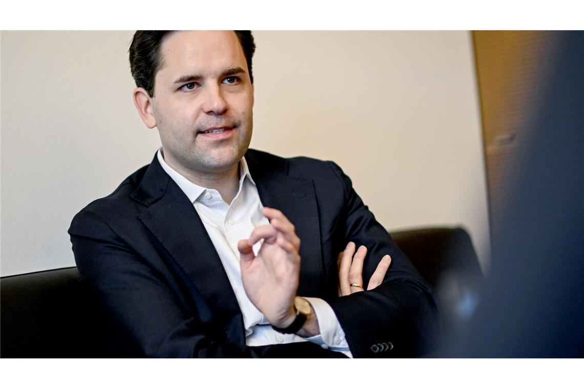 Der Chef der Jungen Union, Johannes Winkel. (Archivbild)