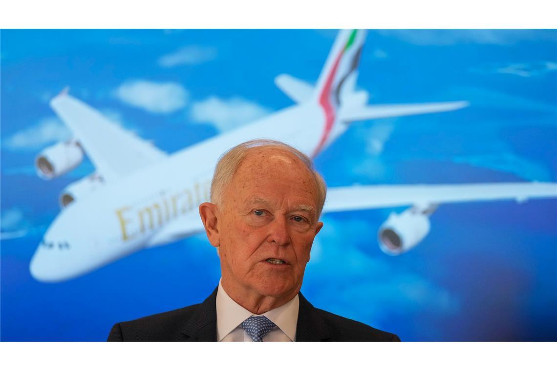 Der Chef von Emirates Airlines, Tim Clark, ist zuversichtlich, dass die Golfregion als wichtiges Drehkreuz und Reiseziel schnell wieder auf die Beine kommen wird (Archivbild)