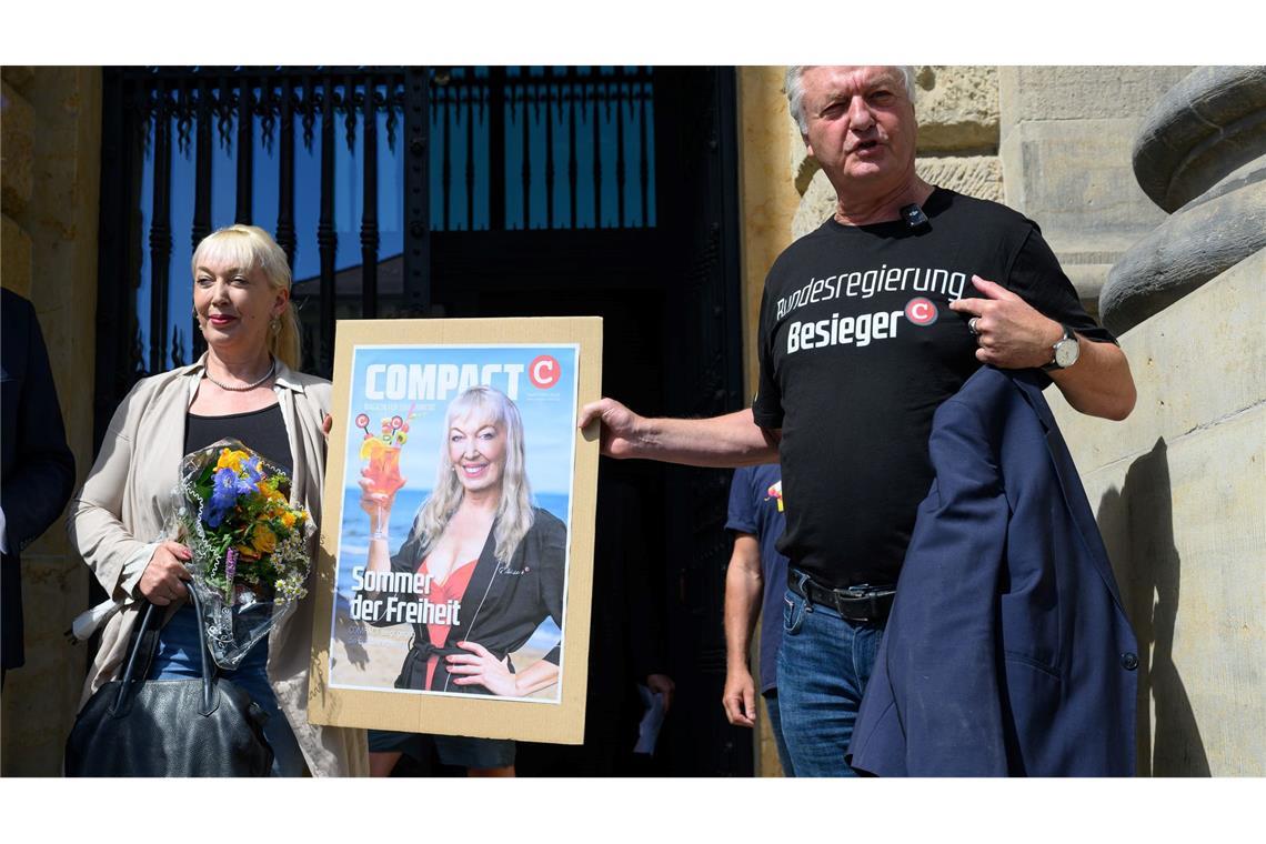 Der Chefredakteur des "Compact"-Magazins nach dem Urteil