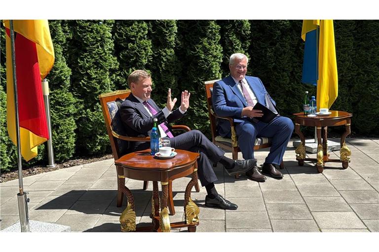 Der deutsche Außenminister Johann Wadephul (CDU) trifft in Kiew seien Amtskollegen Andrij Sybiha.