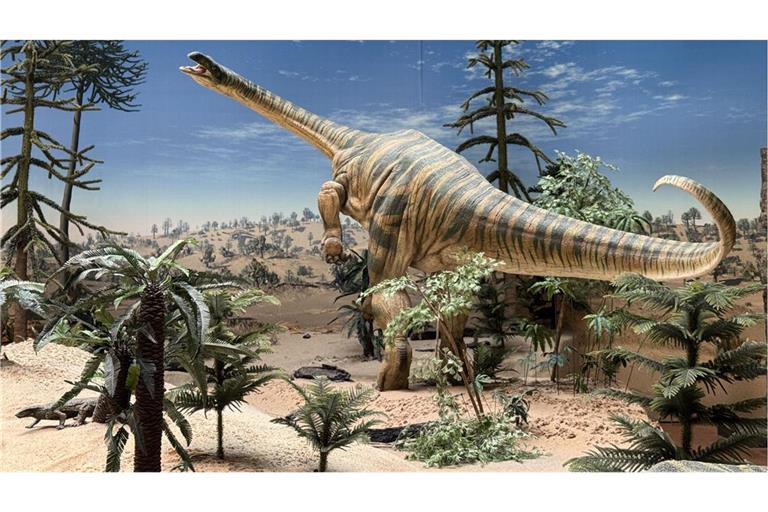 Der Dinosaurier Plateosaurus lebte während der Triaszeit in Südwestdeutschland.