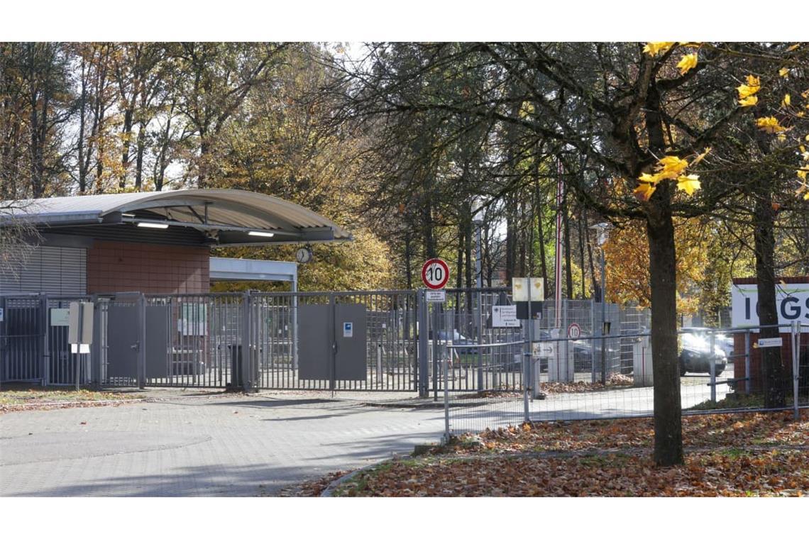 Der Einfahrtsbereich zur ehemaligen "Graf–Stauffenberg–Kaserne" in Sigmaringen.