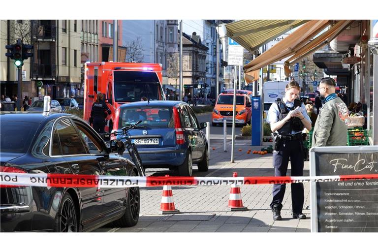 Der Einsatzort ist abgesperrt.