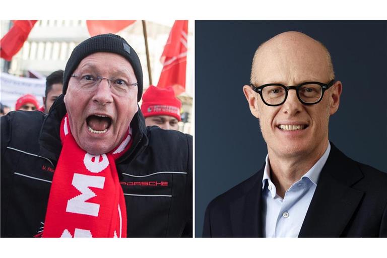 Der einstige Arbeiterführer Uwe Hück (li.) und der neue Porsche-Chef Michael Leiters kennen sich seit 20 Jahren.