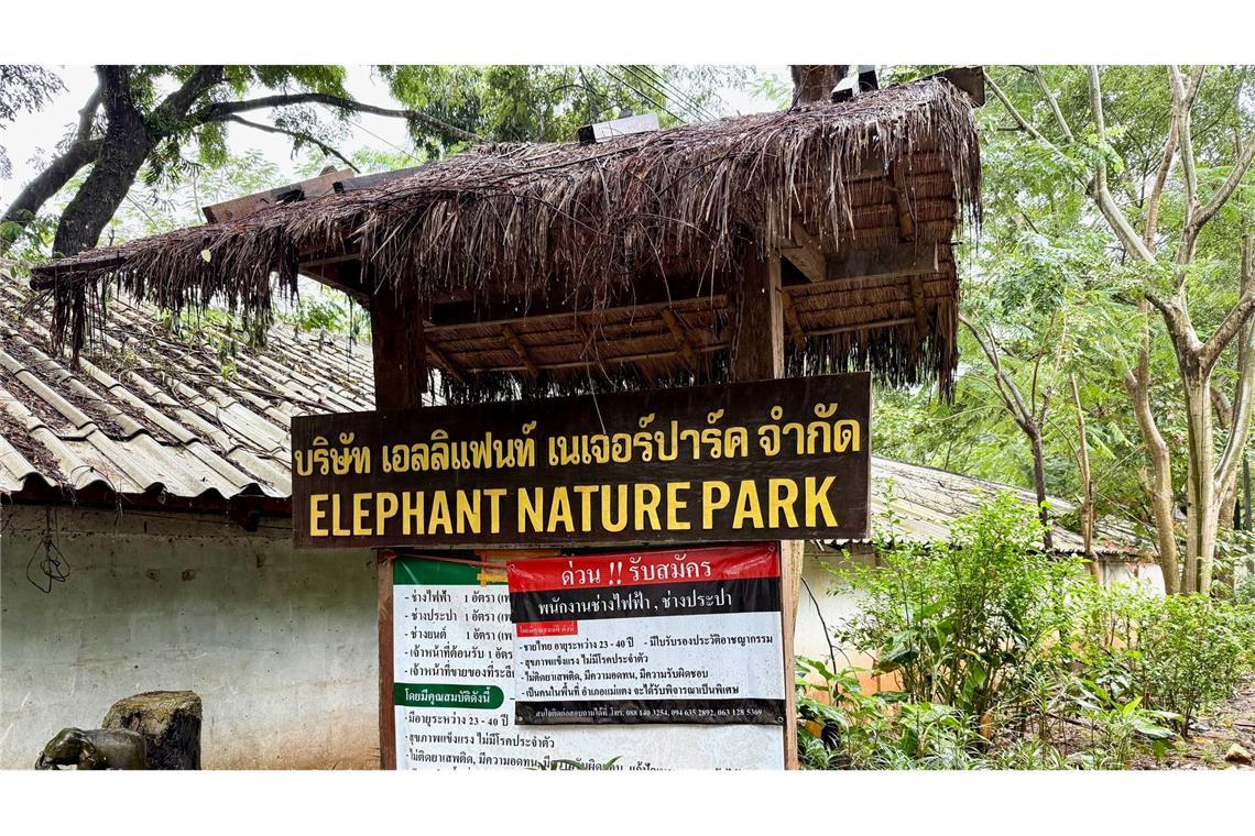 Der Elephant Nature Park liegt in der Nähe der bekannten Stadt Chiang Mai.
