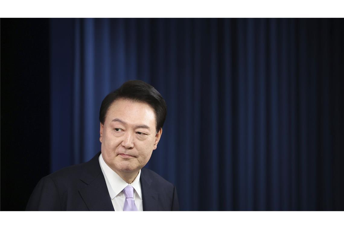 Entmachteter Präsident Yoon bleibt länger in Haft Der entmachtete Präsident bleibt weiterhin in Haft. (Archivbild)