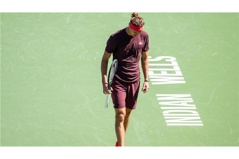 Der erste Auftritt in Indian Wells war für Alexander Zverev auch direkt der letzte.