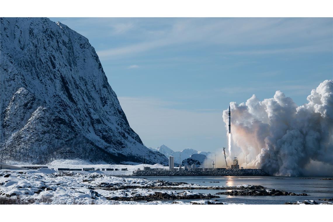 Der erste Testflug der Spectrum-Rakete im März 2025 (Handout)