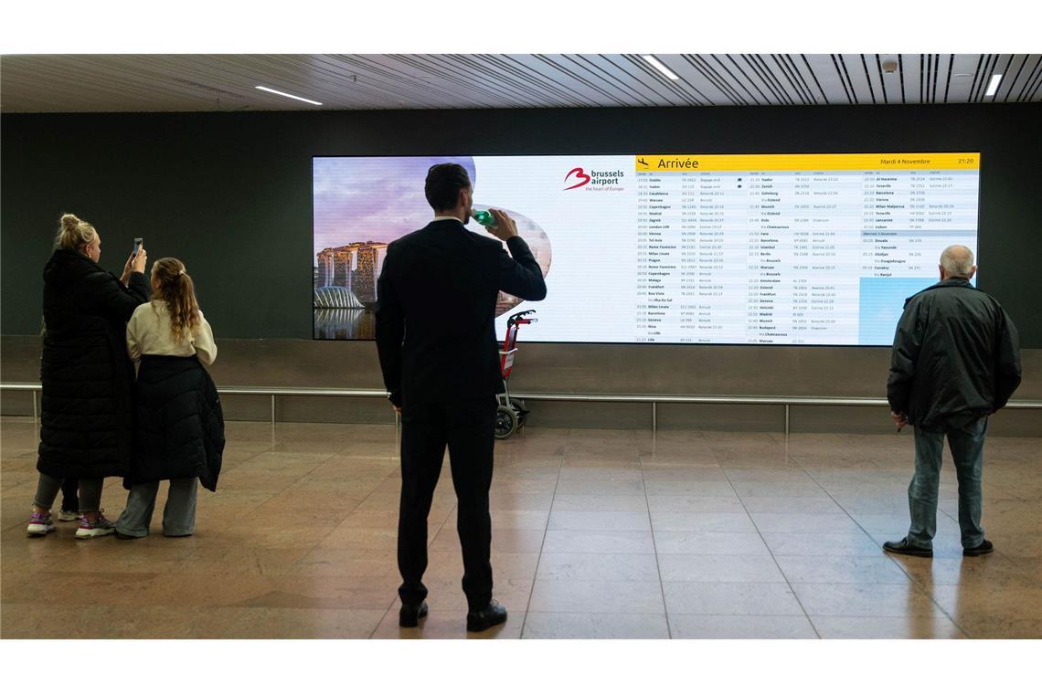 Der Flugverkehr in Brüssel bleibt zunächst gestört.