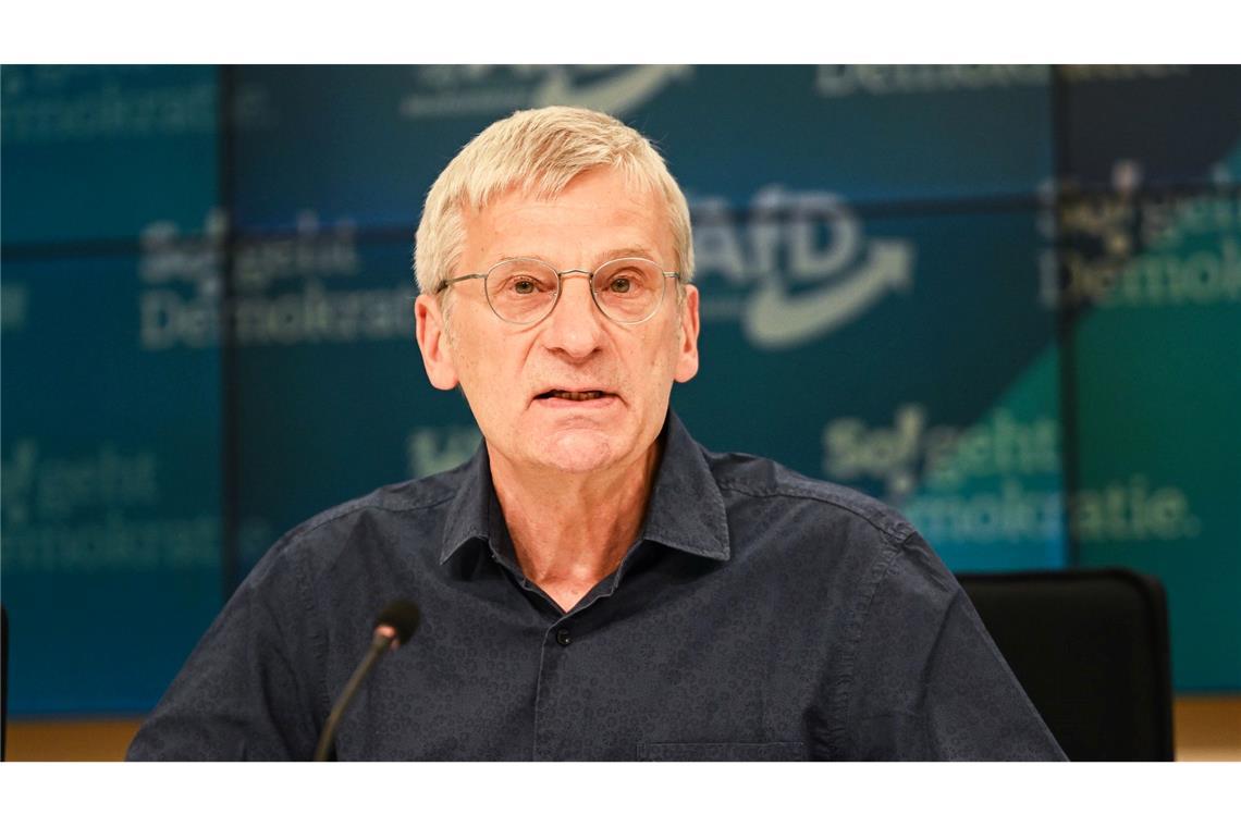 Der Fraktionsvorsitzende der AfD im Landtag, Hans-Christoph Berndt, wirft dem Verfassungsschutz Willkür vor.