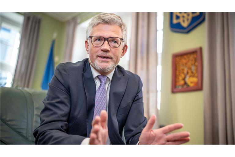 Der frühere Botschafter der Ukraine in Deutschland, Andrij Melnyk, formuliert fünf Forderungen an den künftigen Bundeskanzler Friedrich Merz (CDU). (Archivfoto)