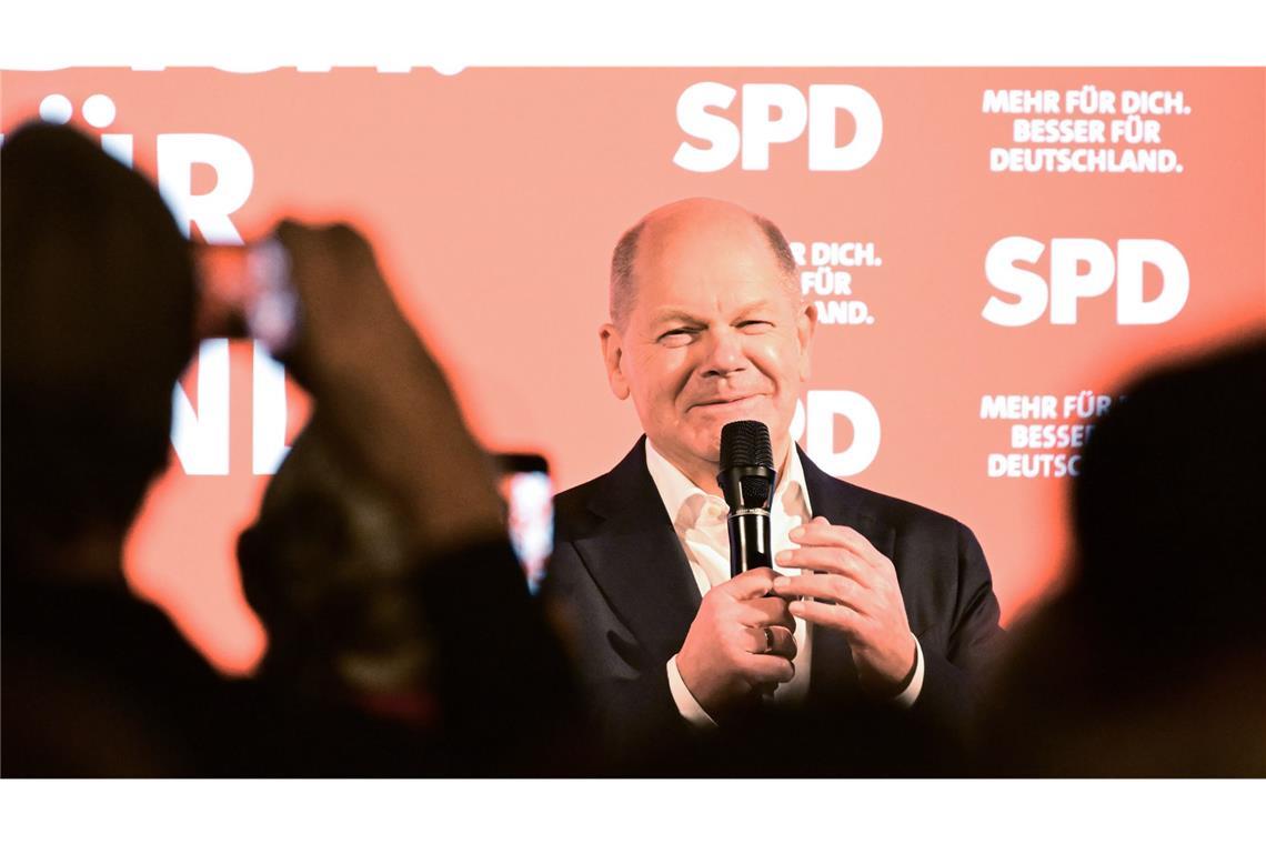 Der frühere Bundeskanzler Olaf Scholz unterstützt in der kommenden Woche die SPD im Landtagswahlkampf in Baden-Württemberg. (Archivbild)