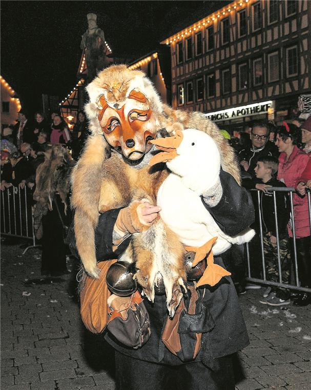 Wo sich Fuchs und Hex’ gute Nacht sagen Der Fuchs hat auch seine Gans dabei.