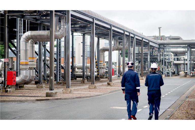 Der Gasspeicher Rehden in Niedersachsen - auch diese Anlage ist derzeit nicht allzu voll. (Archivbild)