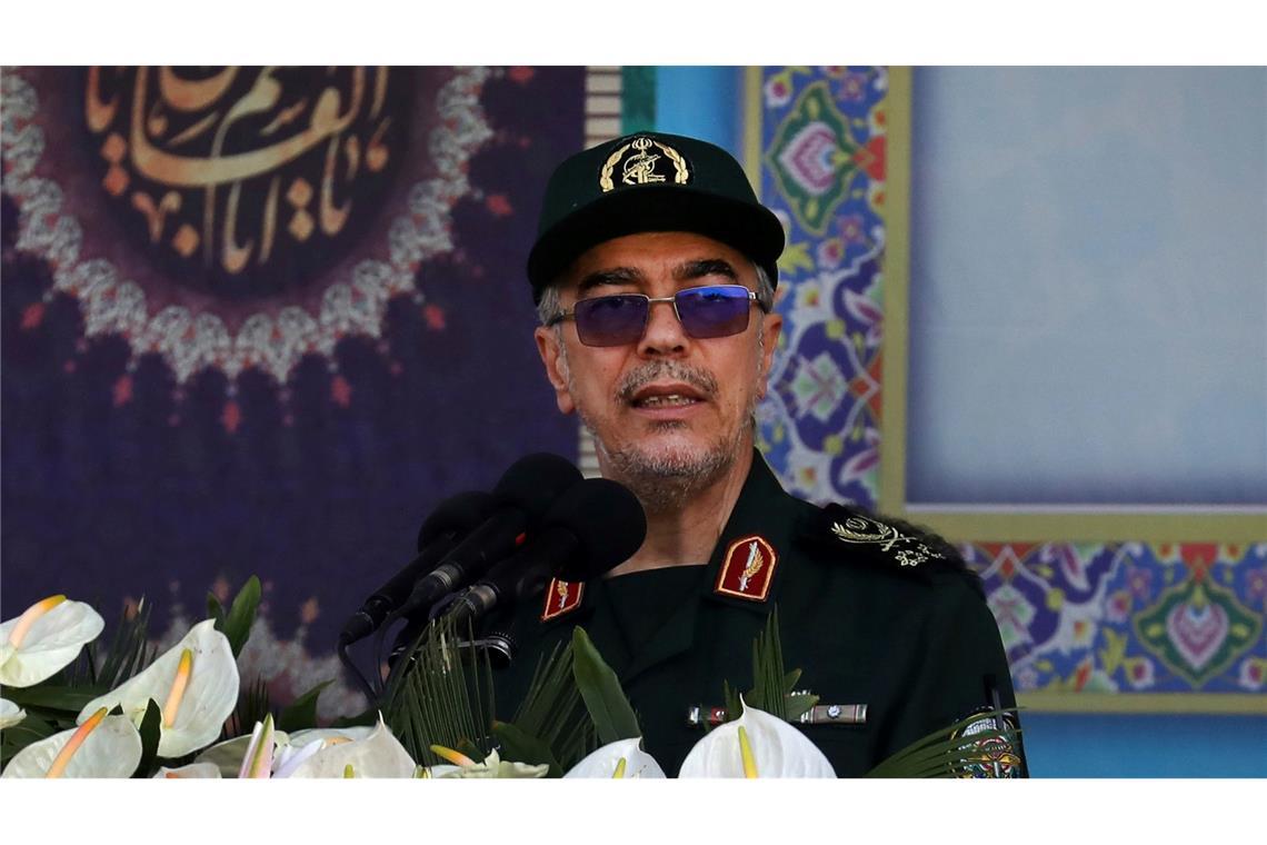 Iran startet Gegenangriff mit Raketen auf Israel Der Generalstabschef der iranischen Streitkräfte, General Mohammed Bagheri, wurde getötet. (Archivbild)