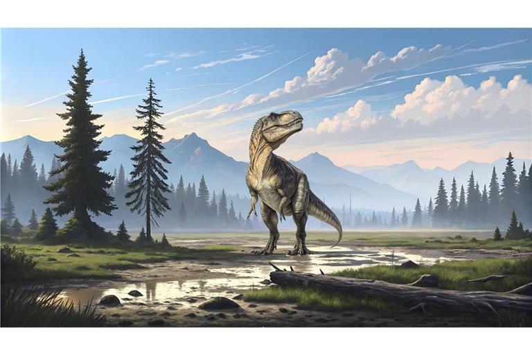 Der  gewaltige T. rex aus der Gruppe der <b>Coelurosauria</b> (wie der lateinische Name lautet, auf deutsch: Hohlschwanz-Echsen) stand als Räuber an der Spitze der Nahrungskette und jagte andere große Saurier
