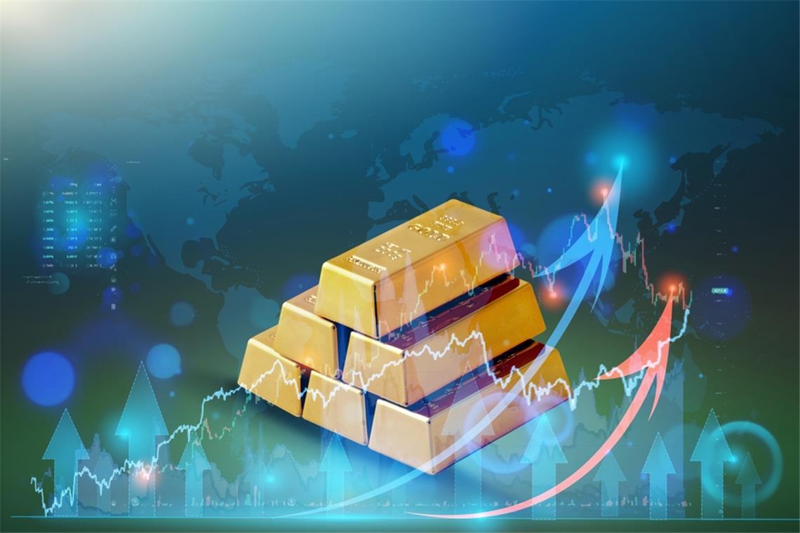 Warum steigt der Goldpreis aktuell? Der Goldpreis geht aktuell hoch.