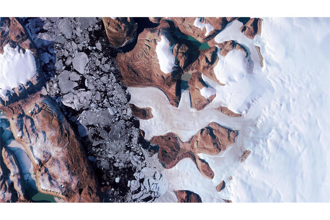 Riesiger Krater in Grönland entdeckt Der Harder Gletscher im Norden Grönlands hat bei Forschenden für eine große Überraschung gesorgt.