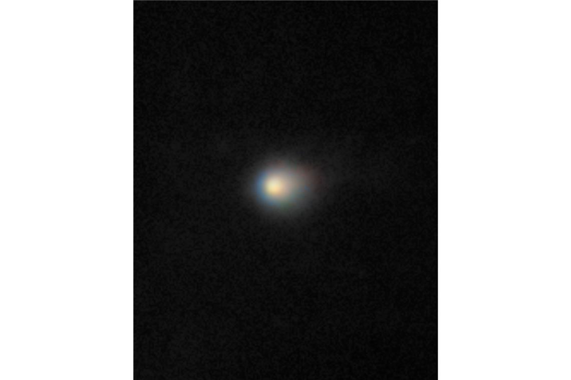 Der interstellare Komet 3I/ATLAS, aufgenommen mit dem Teleskop Gemini North auf Hawaii.