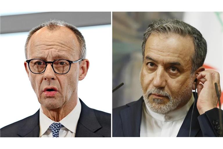 Der iranische Außenminister Abbas Araghtschi hat Bundeskanzler Friedrich Merz scharf kritisiert. (Archivbilder)