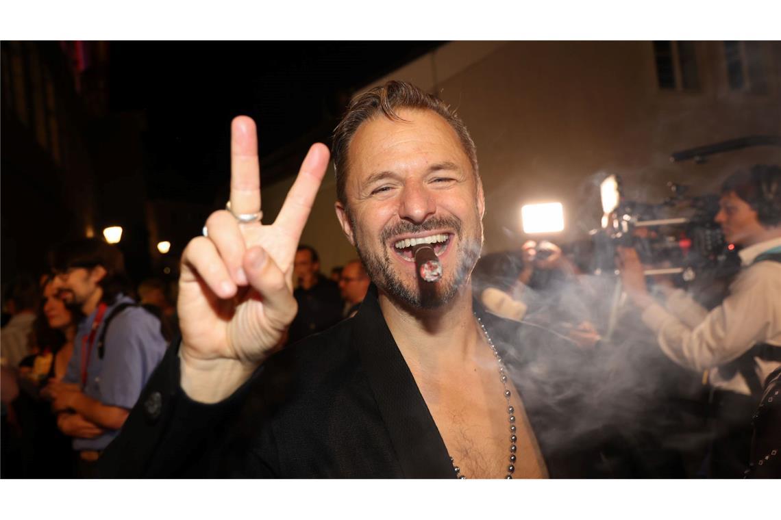 Der "Jedermann"-Schauspieler Philipp Hochmair auf der Premierenfeier des Vorjahres. (Archivbild)