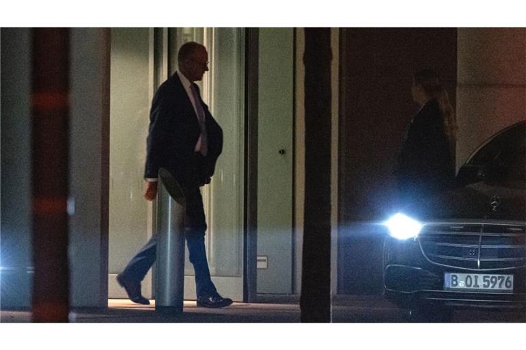 Der Kanzler ist gegen 23 Uhr als letzter nach Hause gegangen.