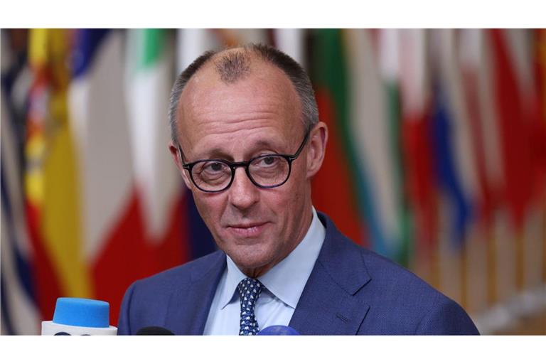 Der Kanzler tritt in Brüssel zuversichtlich auf.