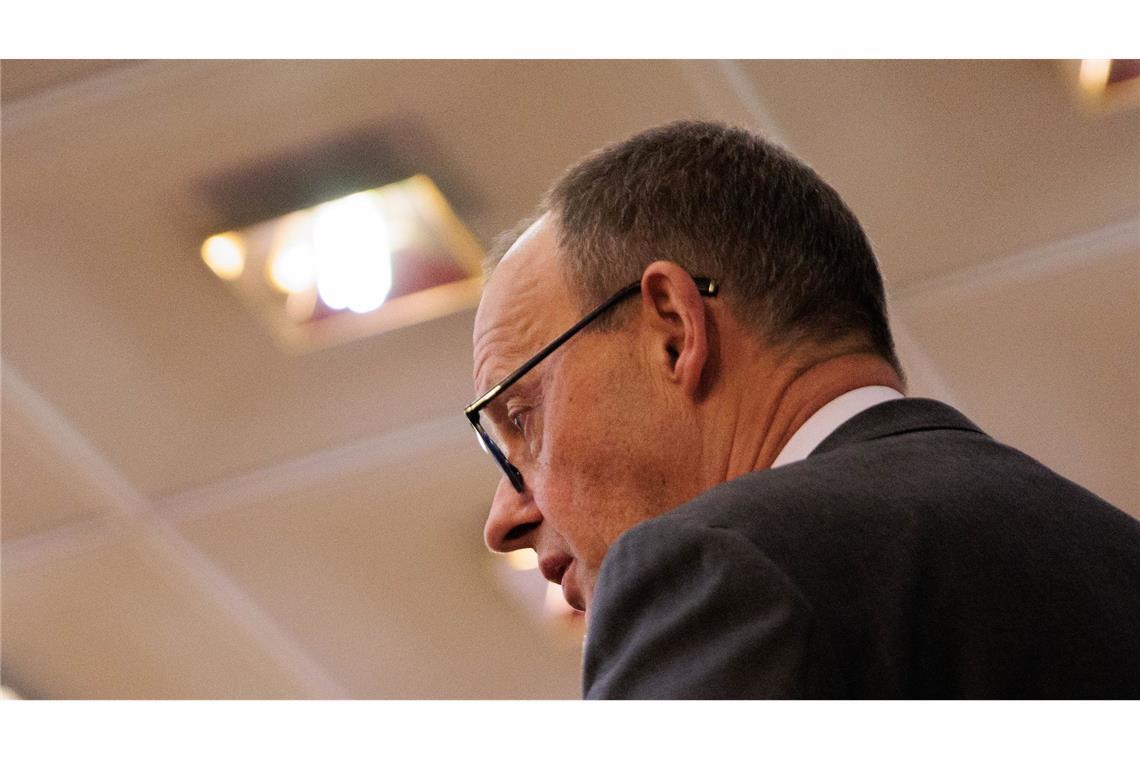 Merz zur Schuldenbremse: „Sag niemals nie“ Der Kanzlerkandidat der Union, Friedrich Merz äußerte sich zum Thema Schuldenbremse. (Archivbild)