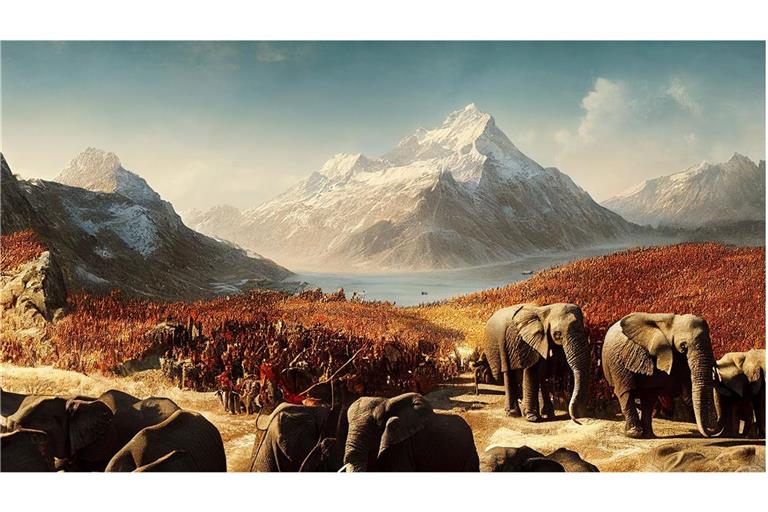 Der karthagische Heerführer Hannibal zog 218 v. Chr. mit einem Teil seines Heeres von der Iberischen Halbinsel nach Italien, um einem römischen Angriff auf Spanien und Nordafrika zuvorzukommen. Vermutlich zog der Punier über das Tal der Rhone und dann  über das Tal der Isère in neun Tagen weiter in die Alpen.